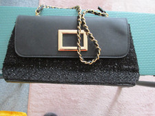 Handbag black sequin for sale  SCARBOROUGH