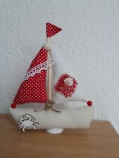 Segelboot stoff deko gebraucht kaufen  Leipzig
