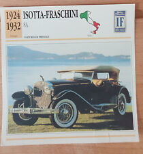 Isotta fraschini carte d'occasion  Franqueville-Saint-Pierre