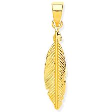 Feather pendant 9ct for sale  BRIDLINGTON