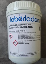 1kg kupfersulfat pentahydrat gebraucht kaufen  Dresden
