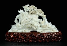 Escultura antiga de barco de pesca escultura em jade hetian da antiga dinastia chinesa 12" comprar usado  Enviando para Brazil