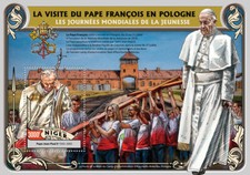 Usado, Selos do Papa Francisco Níger 2016 MNH Jornada Mundial da Juventude Papa João Paulo II 1v P/S comprar usado  Enviando para Brazil