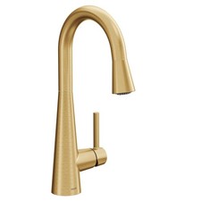 Torneira de barra moderna Moen 7664BG elegante de uma alça arco alto puxado, ouro escovado comprar usado  Enviando para Brazil