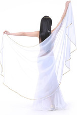 Sciarpa semicerchio chiffon usato  Roma