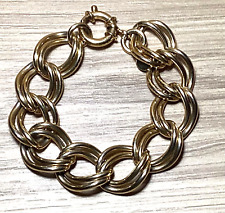 PULSEIRA ROMANZA ROBUSTA TOM DOURADO ITÁLIA 8 POLEGADAS DE COMPRIMENTO comprar usado  Enviando para Brazil