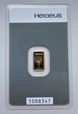 Heraeus gramm goldbarren gebraucht kaufen  Amtsberg