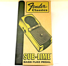FENDER SUB-Limão-Bass Pedal Fuzz-Classics Series-descontinuado E Rara!!! comprar usado  Enviando para Brazil