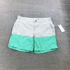 Bermuda de natação masculina Onia 32 cinza azul forrada baús shorts de tabuleiro casual adulto, usado comprar usado  Enviando para Brazil