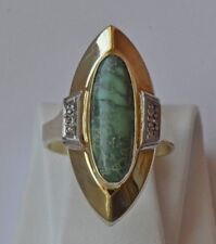 Anello avventurina diamanti usato  Spedire a Italy