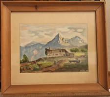 Tableau aquarelle 1957 d'occasion  Cuq-Toulza