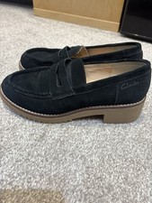 Clark suede black for sale  LEEDS