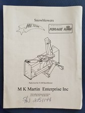 M.k. martin parts for sale  Altoona