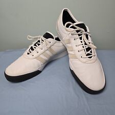 Adidas Originales Adiease Hombres 11 Cuero Gamuza Blanco con Suelas Negras F37846 segunda mano  Embacar hacia Argentina