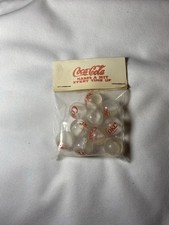 Saco de bolinhas de gude de vidro branco Coca Cola novo na bolsa - transparente e branco comprar usado  Enviando para Brazil