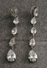 Diamante drop earrings for sale  THORNTON-CLEVELEYS