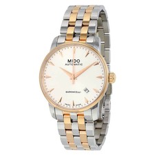 Relógio masculino Mido Baroncelli II automático mostrador prateado dois tons M86009111 comprar usado  Enviando para Brazil