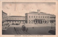 Cartolina bologna stazione usato  Lugo