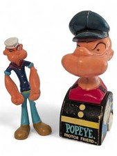 Usado, Lote de 2 brinquedos Popeye vintage da década de 1970, boneco Bendy Popeye e Popeye Motor Friend 5" comprar usado  Enviando para Brazil
