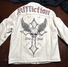 Affliction distressed white for sale  Richardson