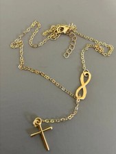 Gold tone cross for sale  ROMFORD