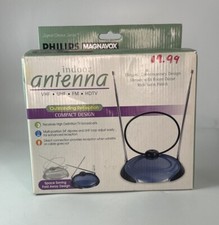 Usado, Antena de TV interna Philips Magnavox SCP010 com ajuste fino VHF/FM/UHF: 75 saídas comprar usado  Enviando para Brazil