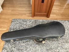 Estojo de violino GSB vintage preto seixo travas M&W cabo de couro roxo interior comprar usado  Enviando para Brazil