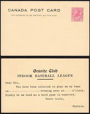 Liga de beisebol indoor do Canadá c.1920 clube de granito – um jogo difícil é esperado comprar usado  Enviando para Brazil