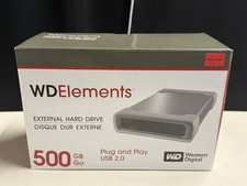 Disco rígido externo WD Western Digital Elements 500gb USB 2.0 HDD novo caixa aberta comprar usado  Enviando para Brazil