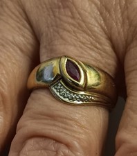 Ring rubin diamenten gebraucht kaufen  Berlin