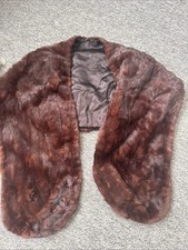 Real mink brown for sale  BOURNEMOUTH