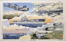 Postcard aircraft navy for sale  Tucson