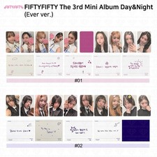 FIFTY FIFTY 3º Mini Álbum Day & Night Ever Ver. Cartão fotográfico oficial cartão QR, usado comprar usado FIFTY FIFTY 3º Mini Álbum Day & Night Ever Ver. Cartão fotográfico oficial cartão QR, usado comprar usado  Enviando para Brazil