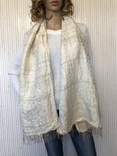 écharpe vintage beige d'occasion  Le Péage-de-Roussillon