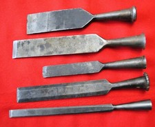 Five vintage chisel for sale  Lincoln