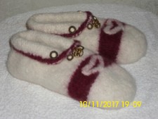 Hausschuhe strickfilz handarbe gebraucht kaufen  Aukrug