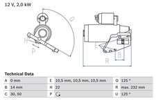 Bosch anlasser starter gebraucht kaufen  Oberlungwitz
