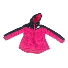 Jaqueta Nike Little Kid Girls Colorblock com Capuz Tamanho 4 XS Rosa Preta, usado comprar usado  Enviando para Brazil