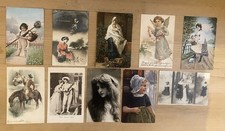 Lotto n.10 cartoline usato  Serramazzoni