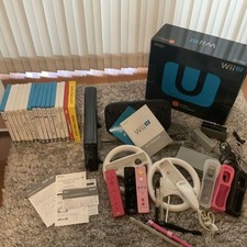 Console Wii U com 17 jogos e controles pacote, preto e rosa, usado pré-proprietário comprar usado  Enviando para Brazil