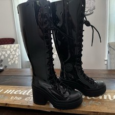 Novas botas femininas 6 Converse Chuck 70 De Luxe XX-Hi de couro preto gótico A12821C, usado comprar usado Novas botas femininas 6 Converse Chuck 70 De Luxe XX-Hi de couro preto gótico A12821C, usado comprar usado  Enviando para Brazil