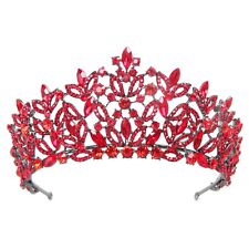 Usado, Tiara de cristal 8,6 cm de altura coroa casamento rainha princesa formatura 6 cores para mulheres  comprar usado  Enviando para Brazil
