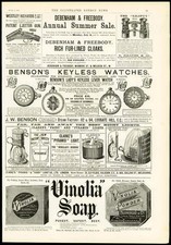 1891 antique print for sale  ASHFORD