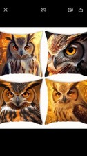 Set owl cushion for sale  STROUD
