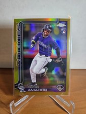 2025 Topps Chrome Adael Amador refrator ouro verdadeiro RC 50/50 final de livro, usado comprar usado  Enviando para Brazil
