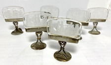 Seis (6) porta-cartões antigos de cristal esculpido Intaglio Place Áustria comprar usado  Enviando para Brazil