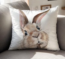 Rabbit cushion cover for sale  HALESOWEN