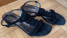 Schwarze ledersandalen lakota gebraucht kaufen  Waidhofen