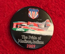 2009 OH BOY! OBERTO "THE PRIDE OF MADISON, INDIANA COLOR PHOTO HYDRO BUTTON, używany na sprzedaż  Wysyłka do Poland