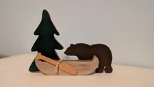Wooden cutout bear for sale  Clive